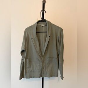 Pact Organic Cotton Open Front Blazer Cardigan Size M/L